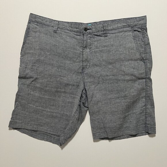 Tommy Bahama Linen Blend Shorts Casual Summer Vacation Gray Men's size 42 - Picture 1 of 7